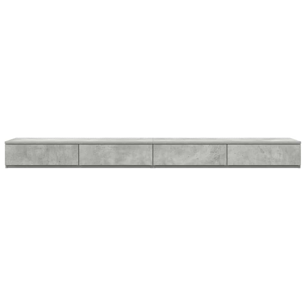 Bed Drawers Concrete grey 200 x 36.5 x 16.5 cm Engineered wood
